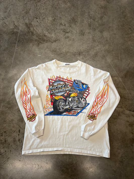Vintage Harley Davidson Feel the heat long sleeve size xl