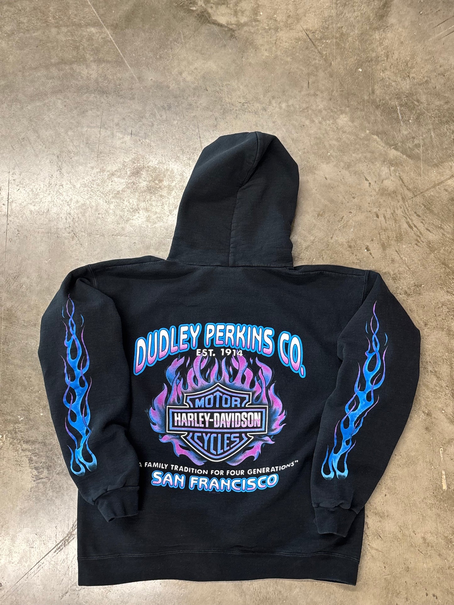 Vintage Harley Davidson feel the heat hoodie size large