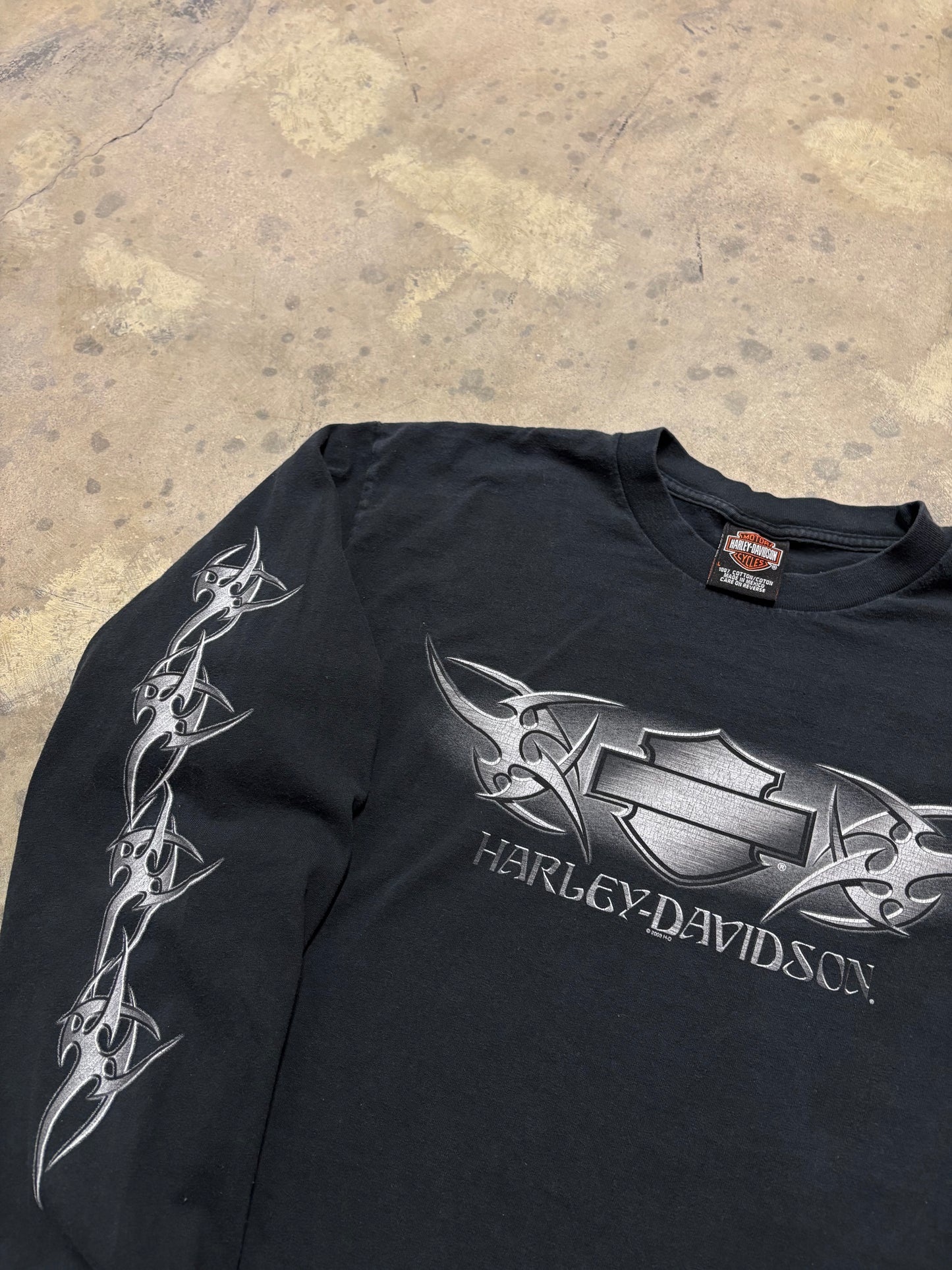 Vintage Harley Davidson steel long sleeve shirt size large