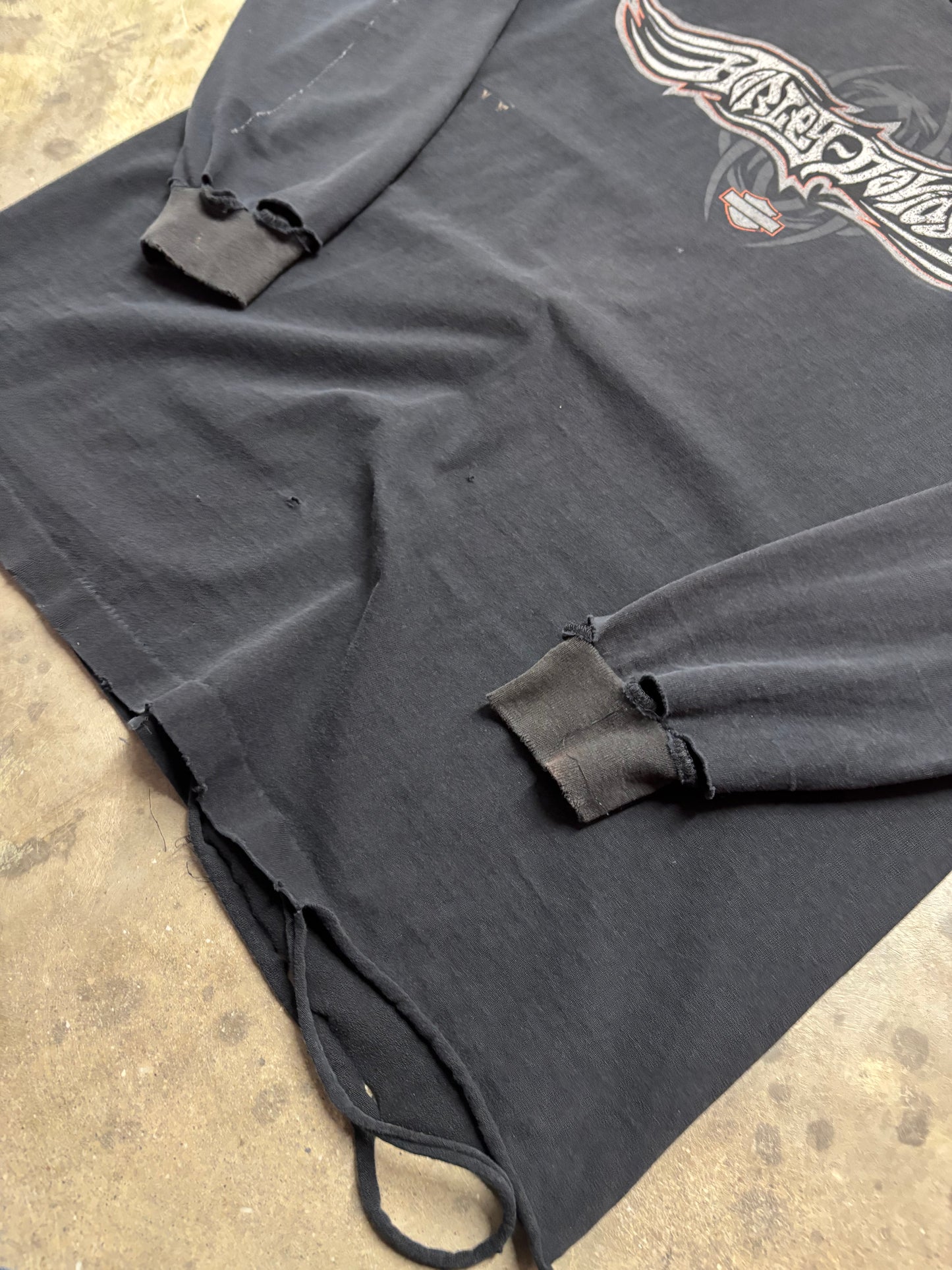 Vintage Harley Davidson Spider Web long sleeve shirt size large
