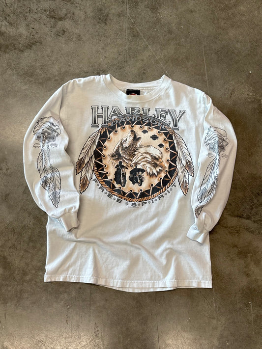 Vintage Harley Davidson Dreamcatcher Long sleeve size medium