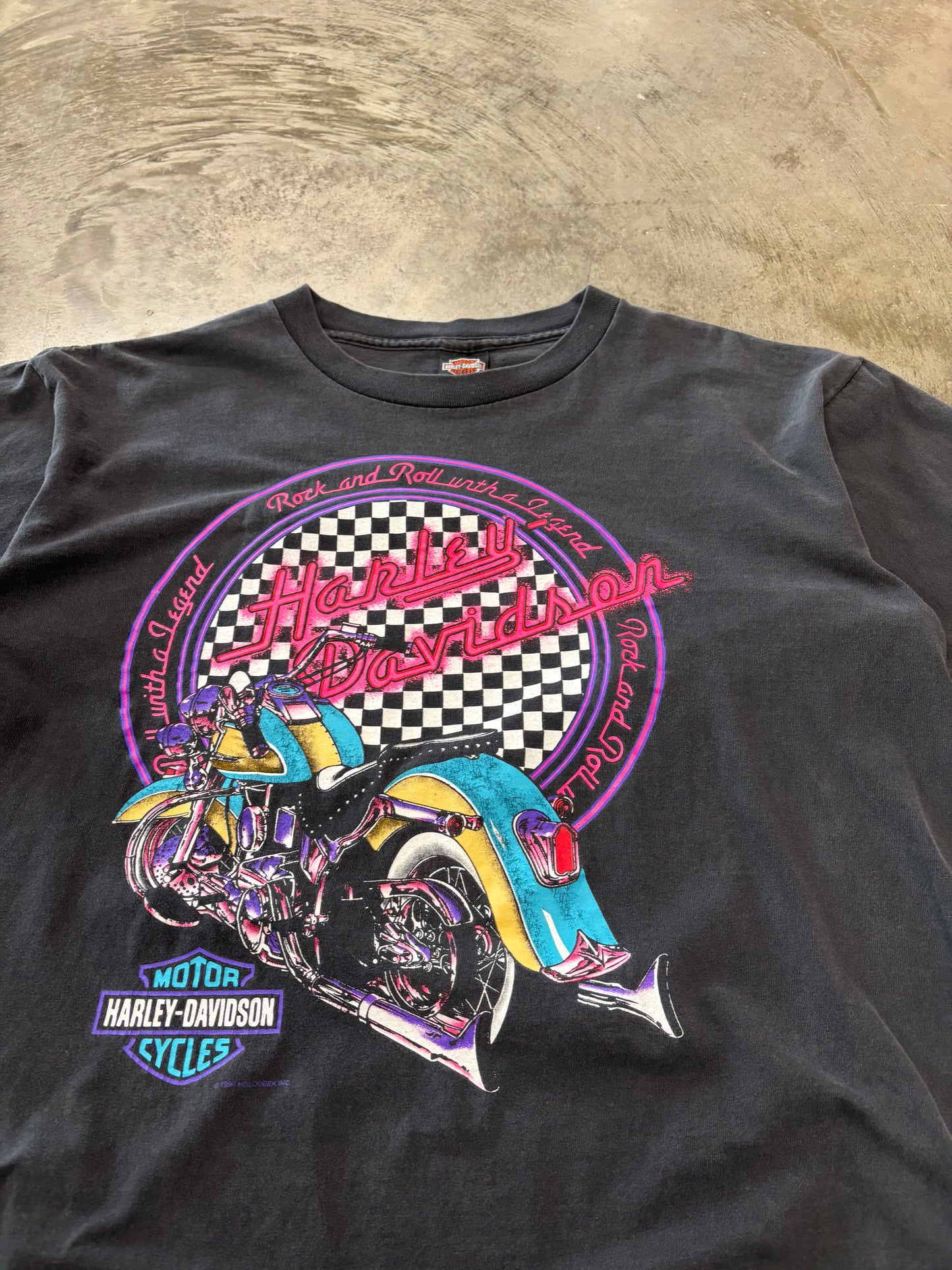 Vintage Harley Davidson Rock and Roll shirt size large