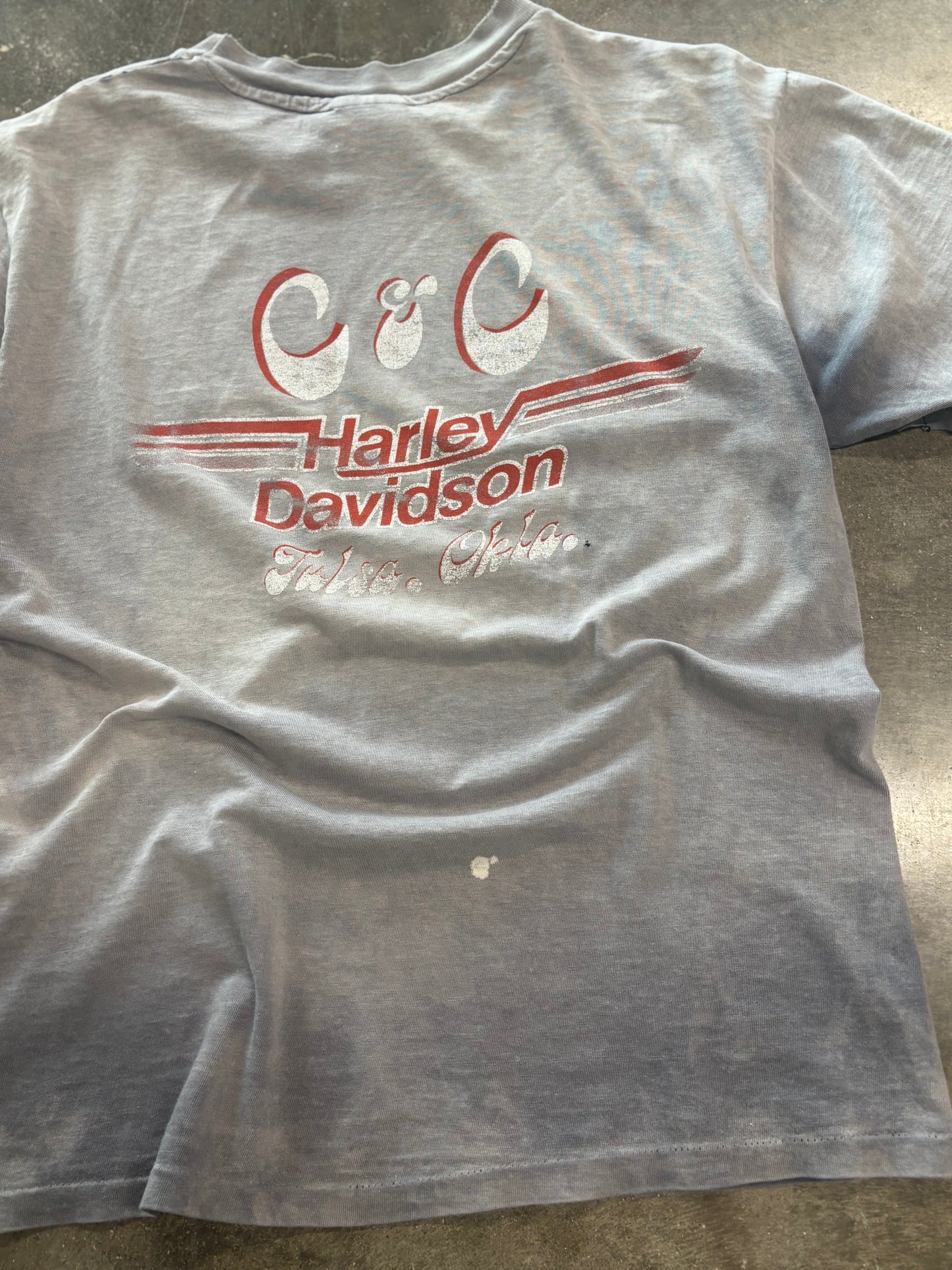 Vintage Harley Davidson Super Faded Real Steel shirt size large