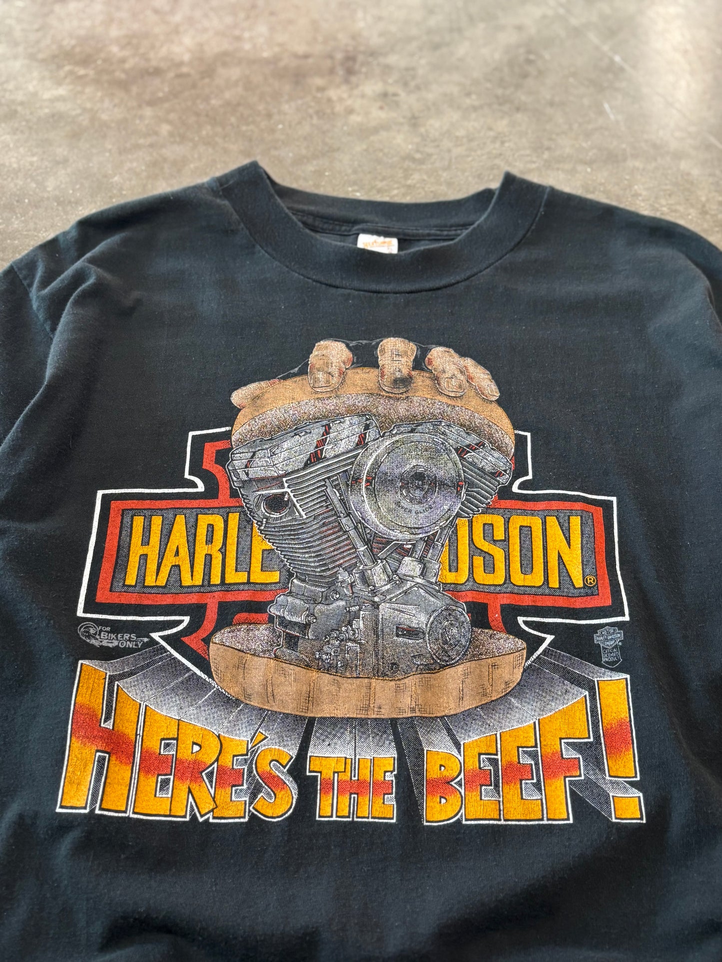 Vintage Harley “here’s the beef” shirt size xl