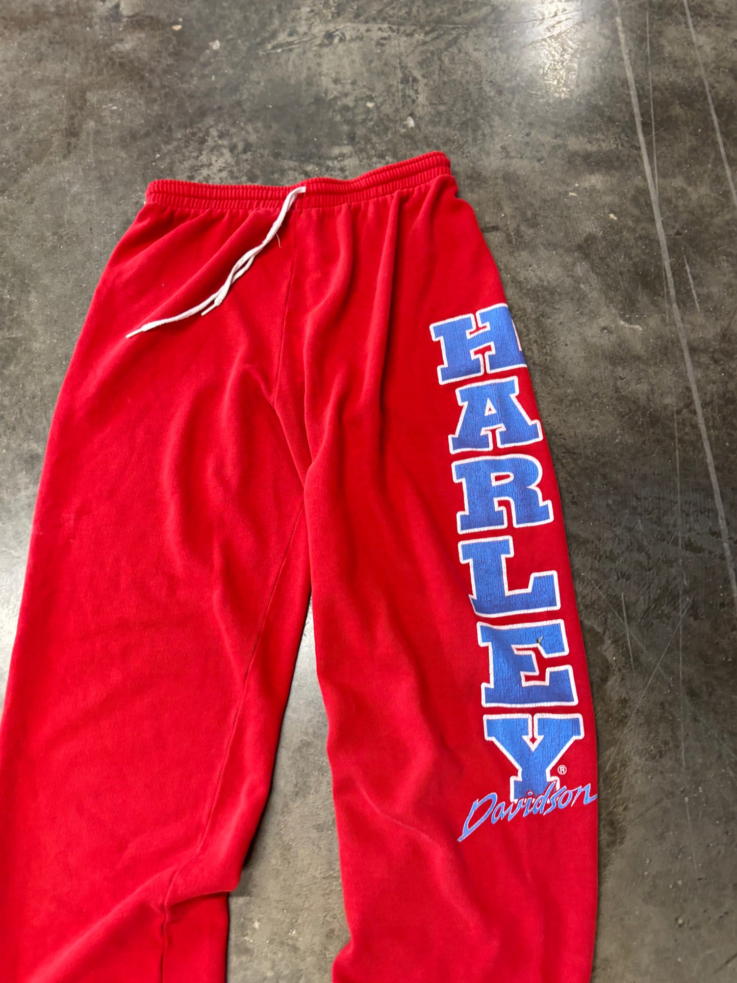 Vintage Harley Davidson red sweatpants size large