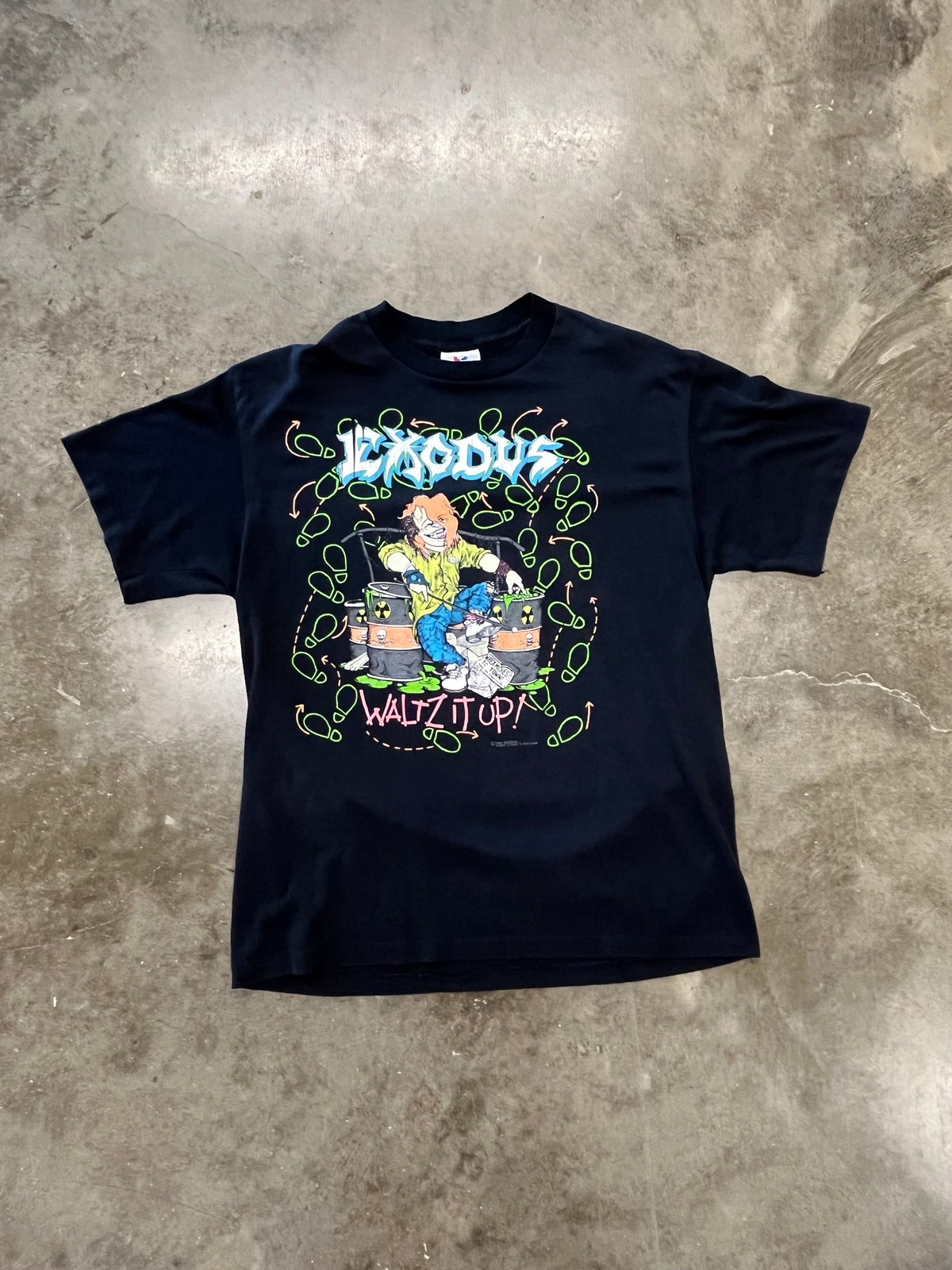Vintage 80’s Exodus Waltz it up shirt size large