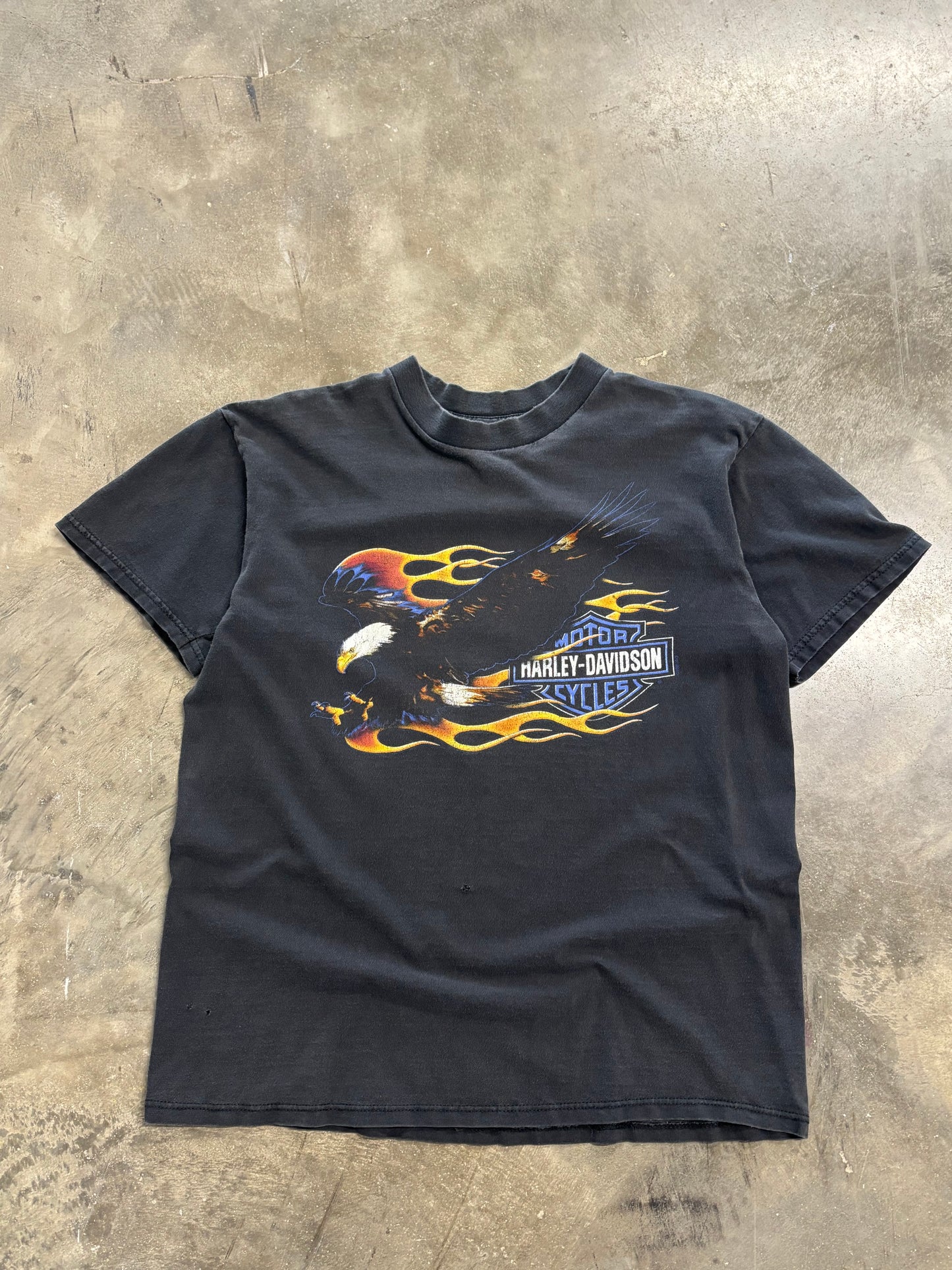 Vintage Harley Davidson Flaming Eagle shirt size large