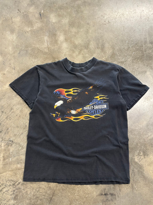 Vintage Harley Davidson Flaming Eagle shirt size large