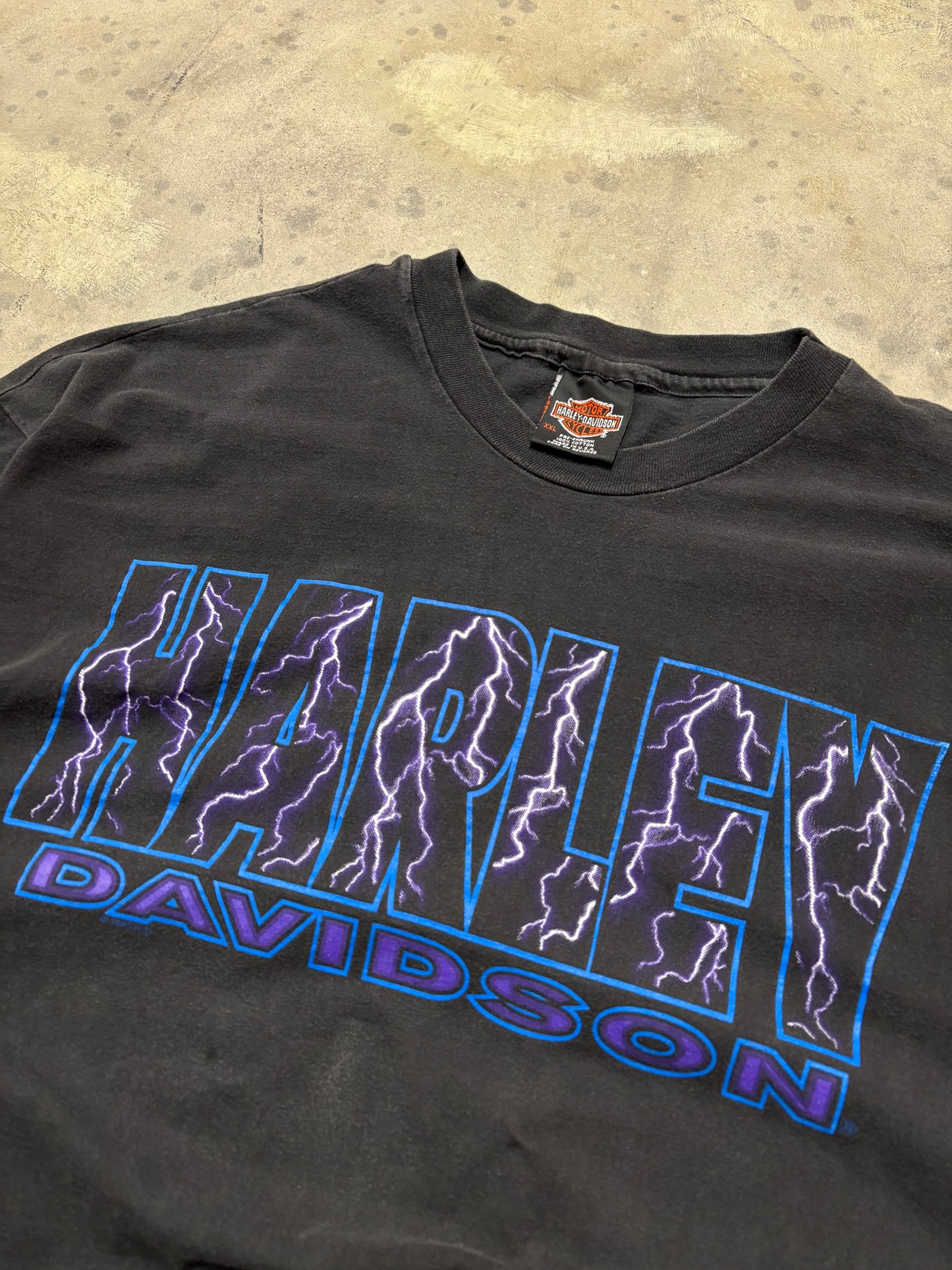 Vintage Harley Davidson Purple Lightning shirt size XXL