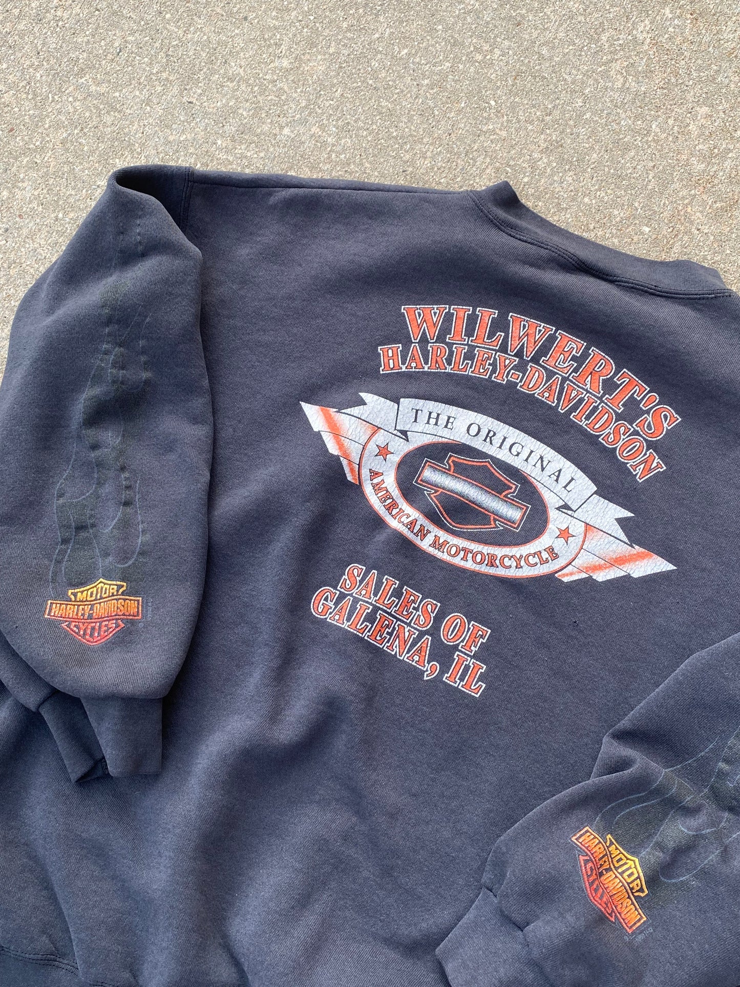 Vintage Harley Davidson Flame sweatshirt size XL