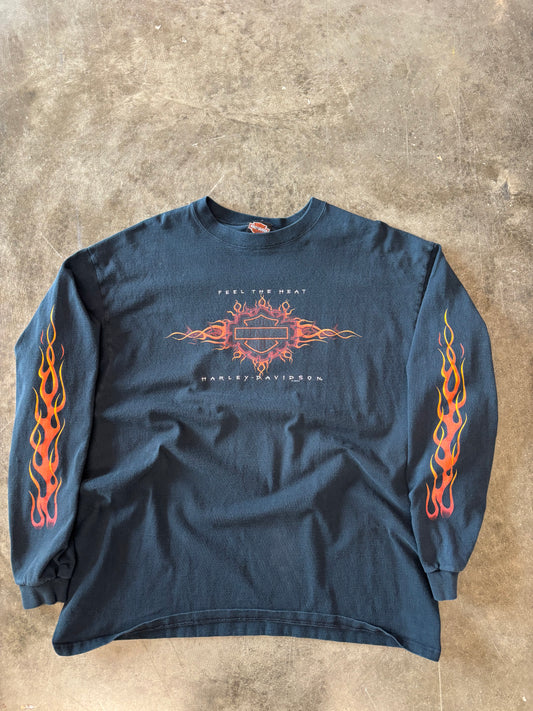 Vintage Harley Davidson Feel the heat long sleeve size xxl