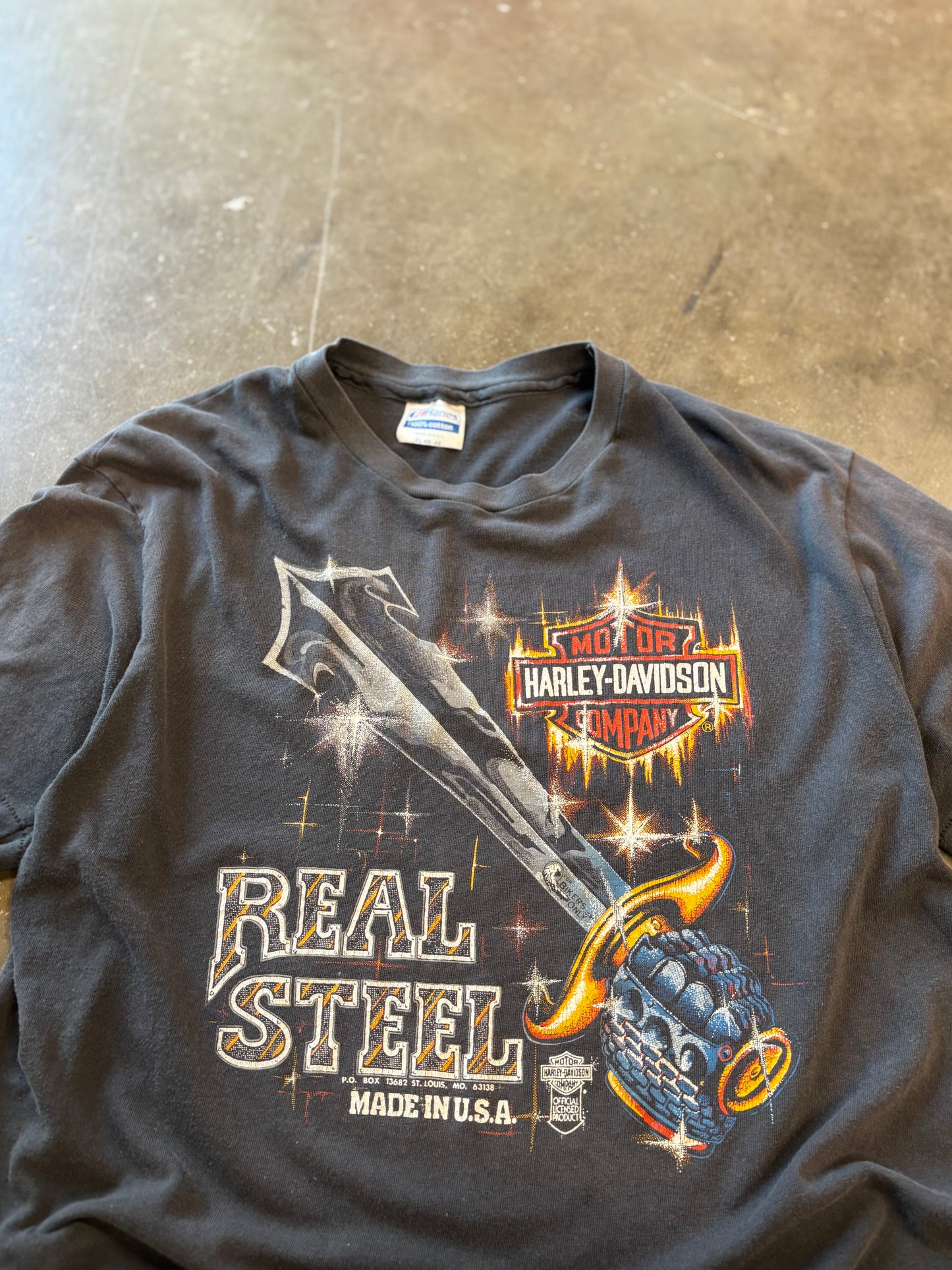 Vintage Harley Davidson Real Steel shirt size xl