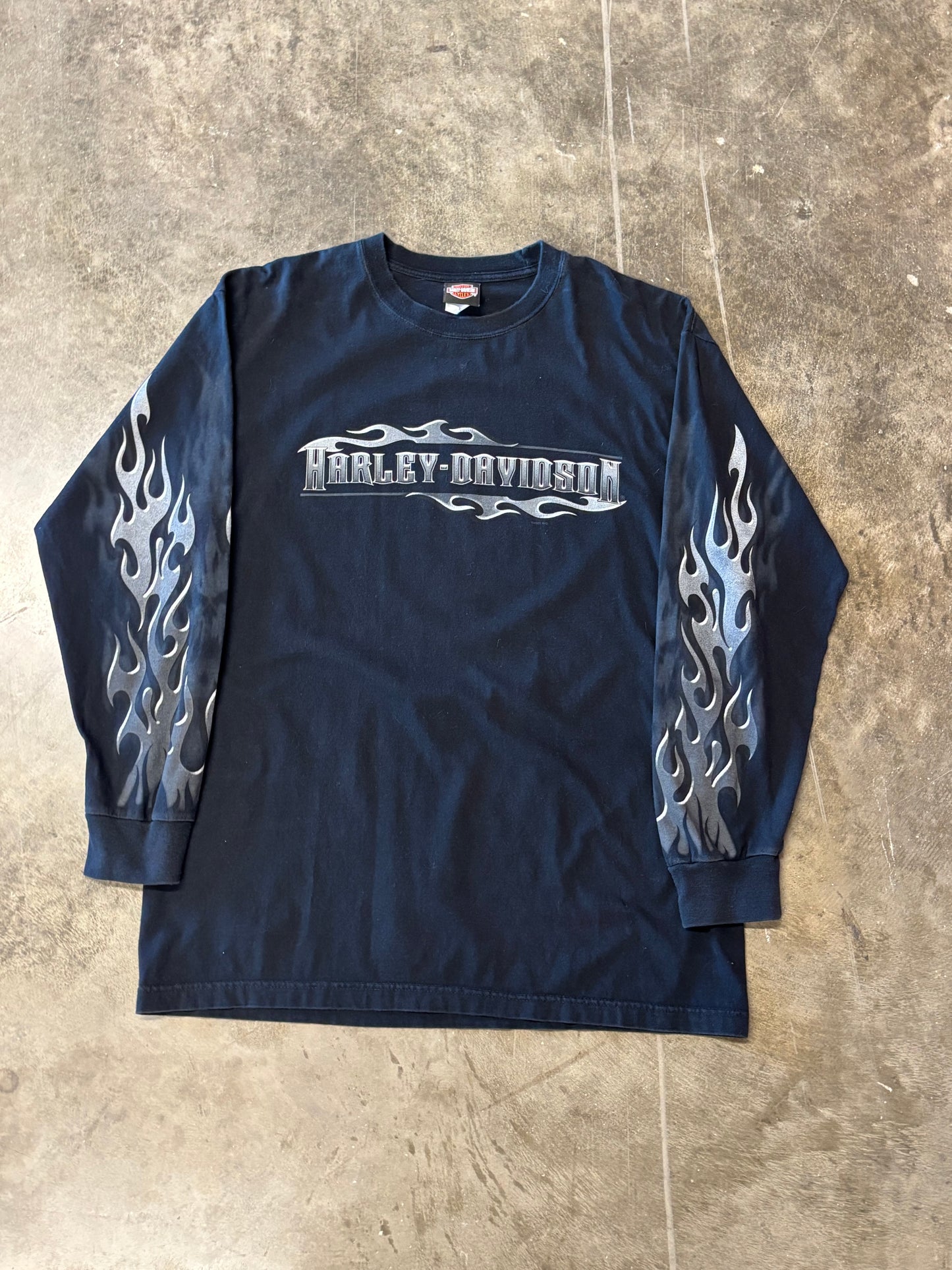 Vintage Harley Davidson Chrome long sleeve size xl