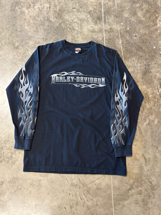 Vintage Harley Davidson Chrome long sleeve size xl