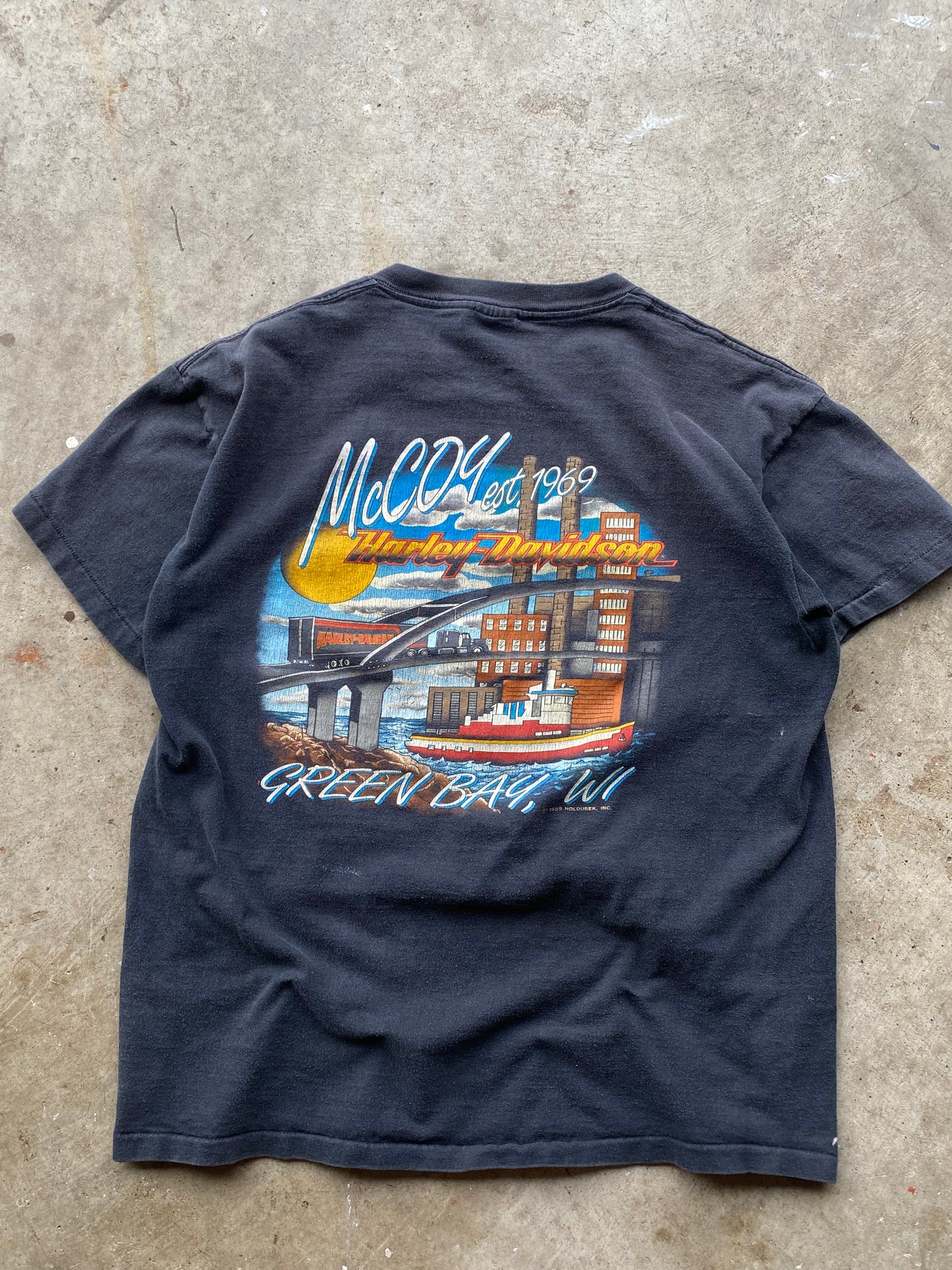 Vintage Harley Davidson Elvis Rock and Roll shirt size large