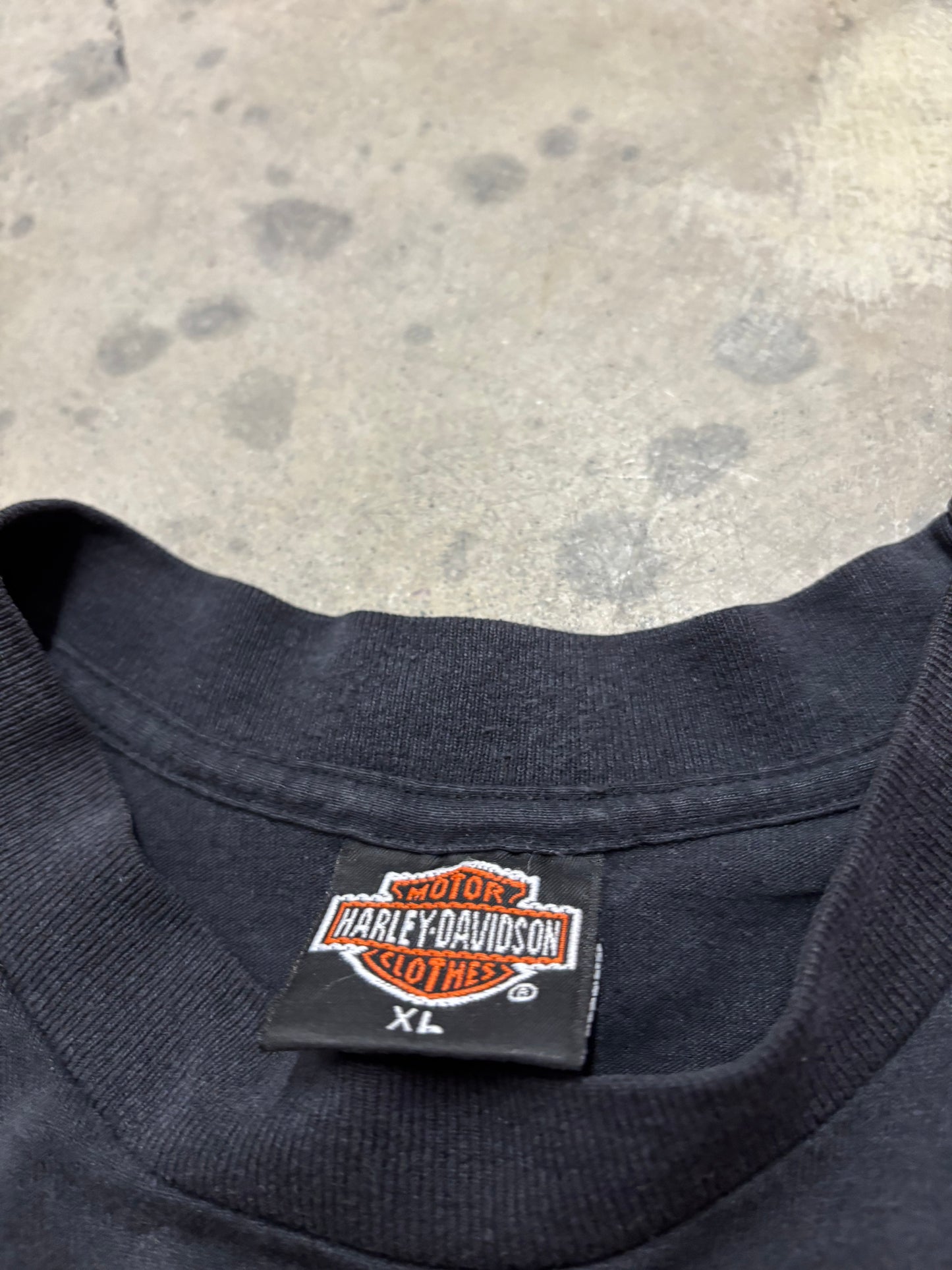 Vintage 3D Emblem Harley Davidson pitbull shirt size XL
