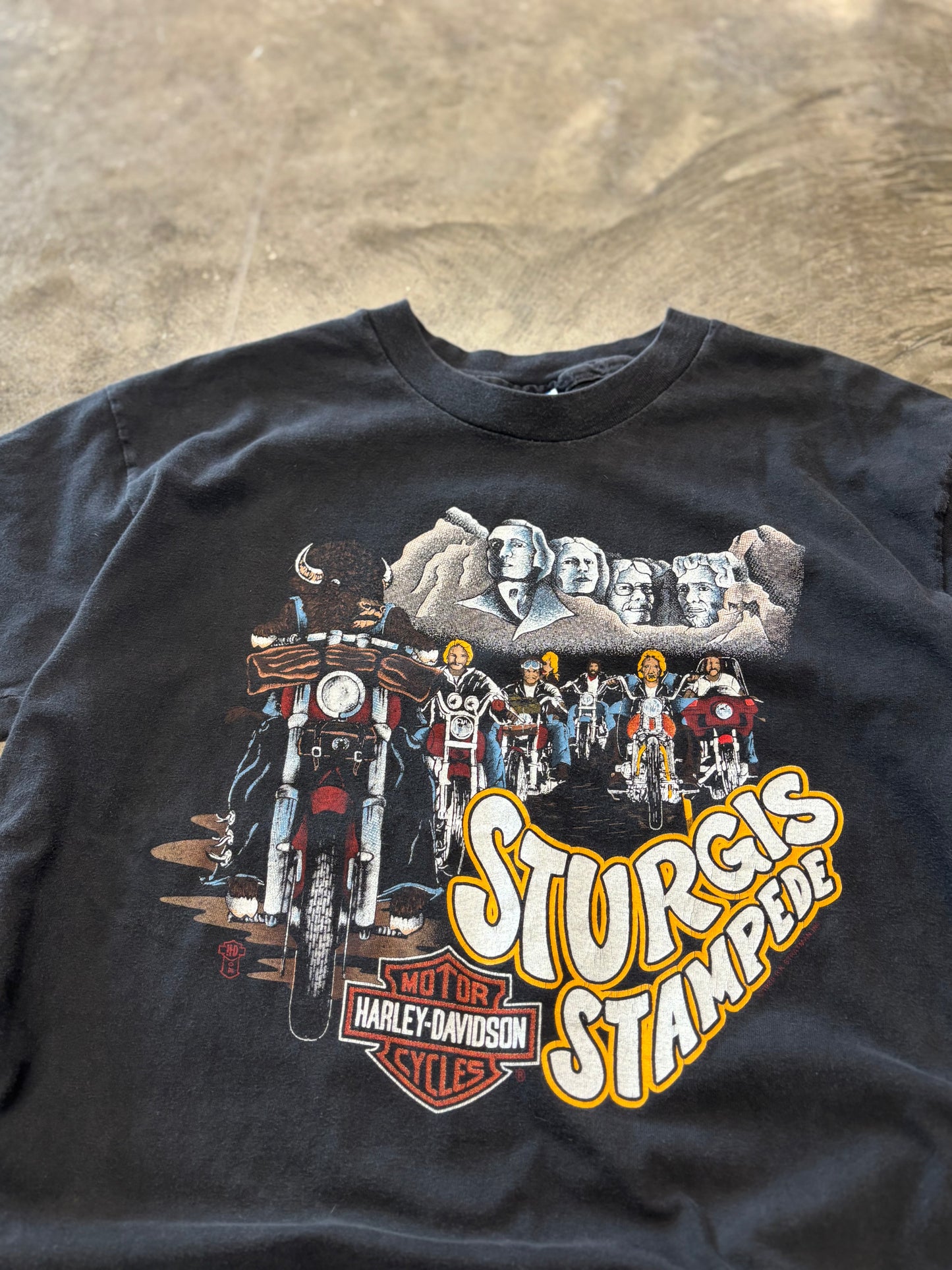 Vintage Harley Davidson Sturgis stampede shirt size xl
