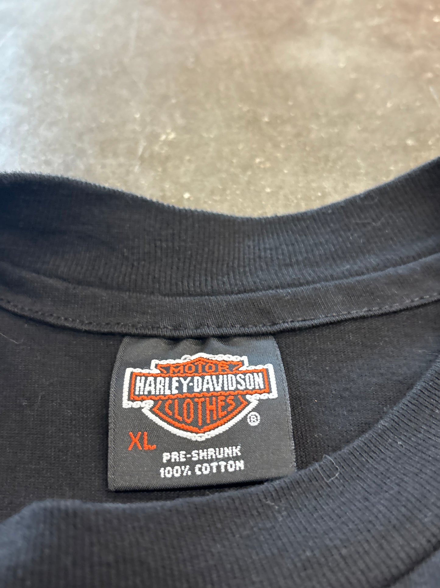 Vintage Harley Davidson Blue flame size xl