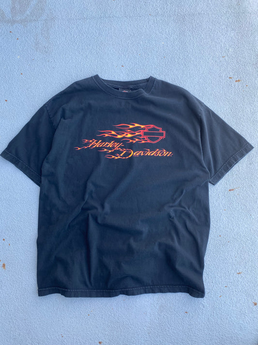 Vintage Harley Flame Logo Shirt Size XL