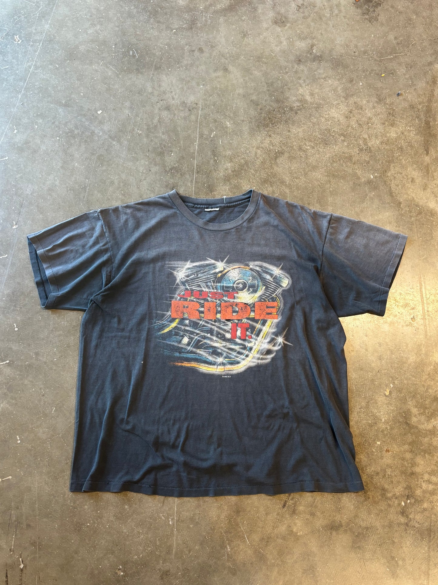 Vintage Harley Davidson JuSt Ride it faded shirt size XL