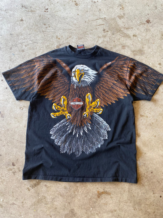 Vintage Harley Davidson Eagle AOP shirt size extra large