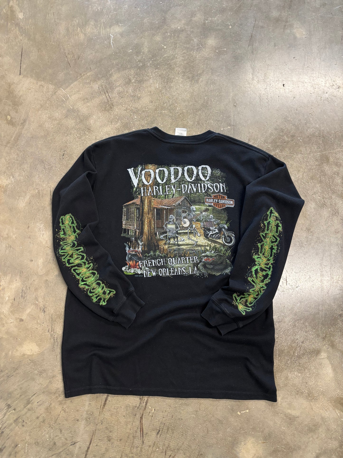 Harley Davidson Skull thermal shirt  size XL