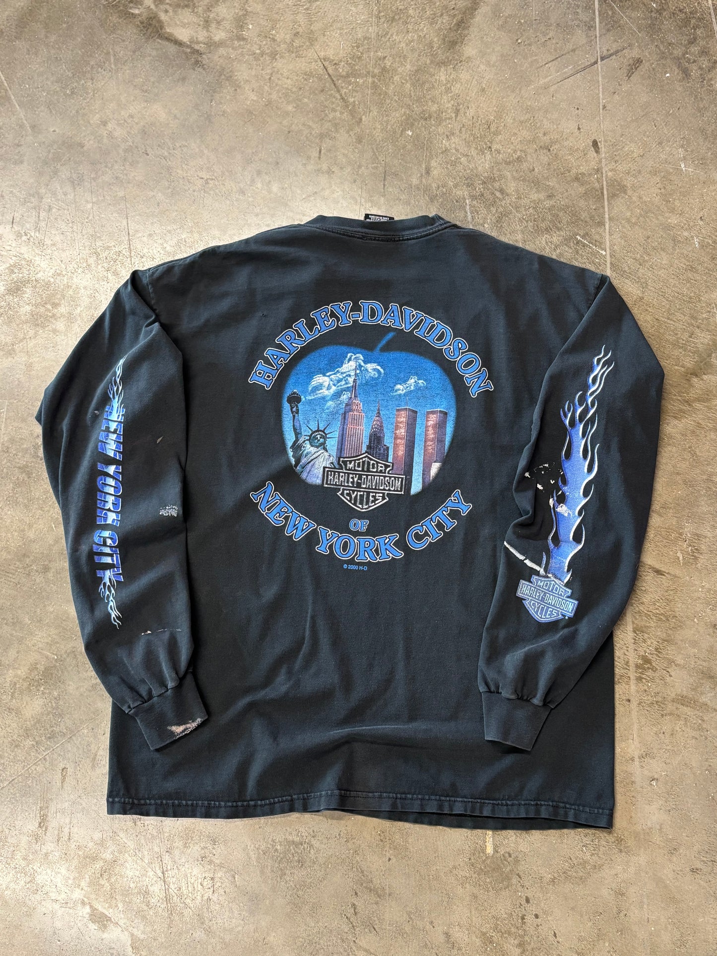Vintage Harley Davidson Twin towers long sleeve size xl