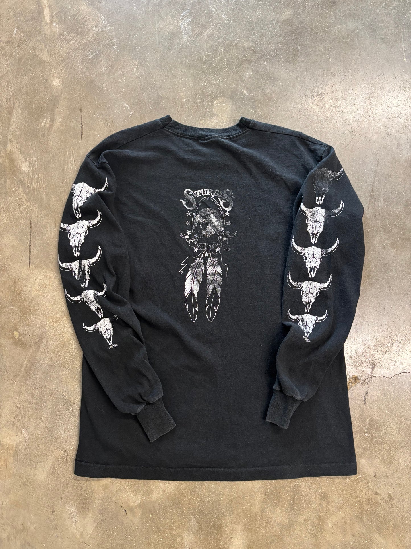 Vintage Sturgis Skull Pile long sleeve shirt  size large