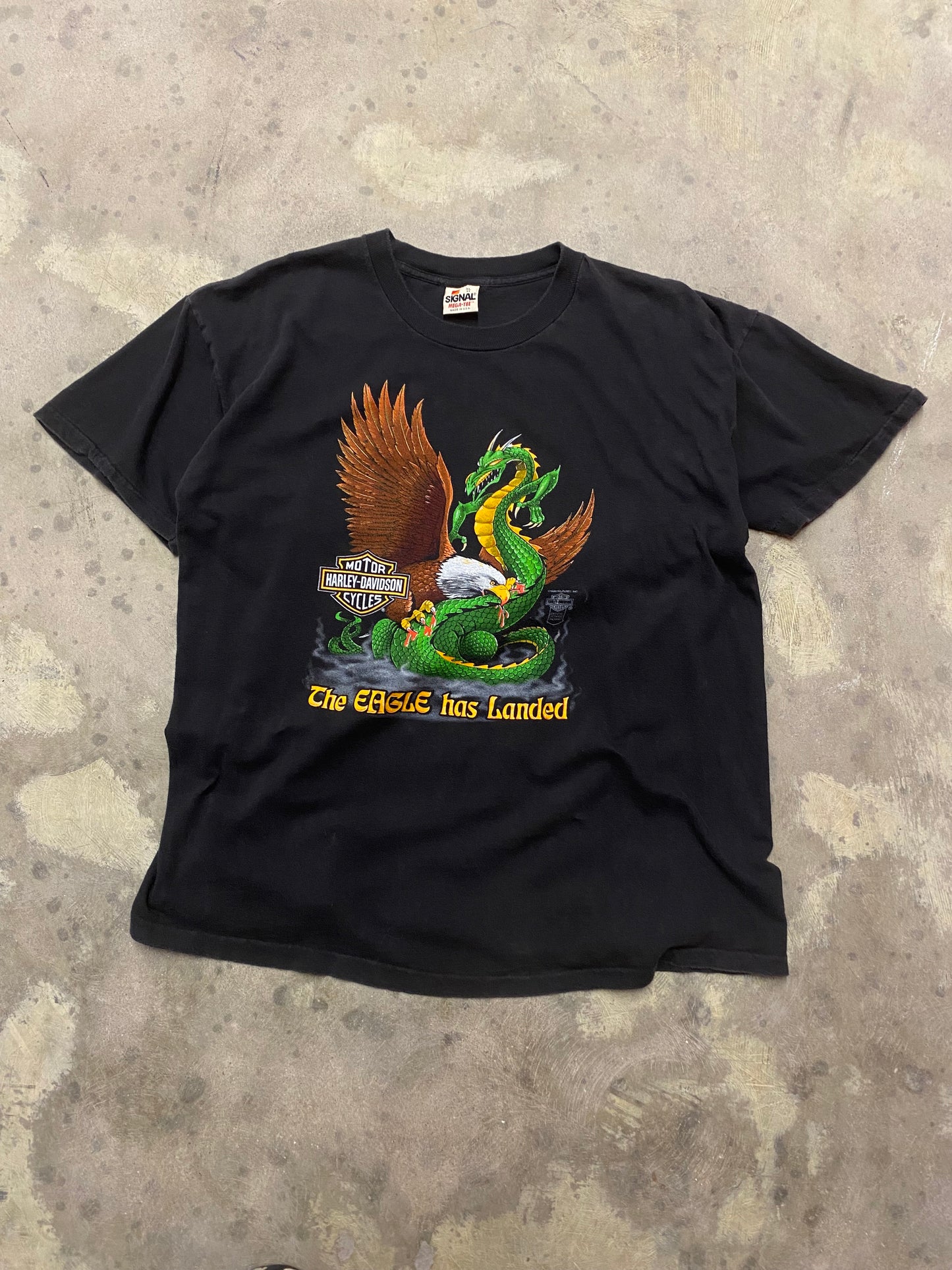 Vintage Harley Davidson The eagle has landed shirt size extra large