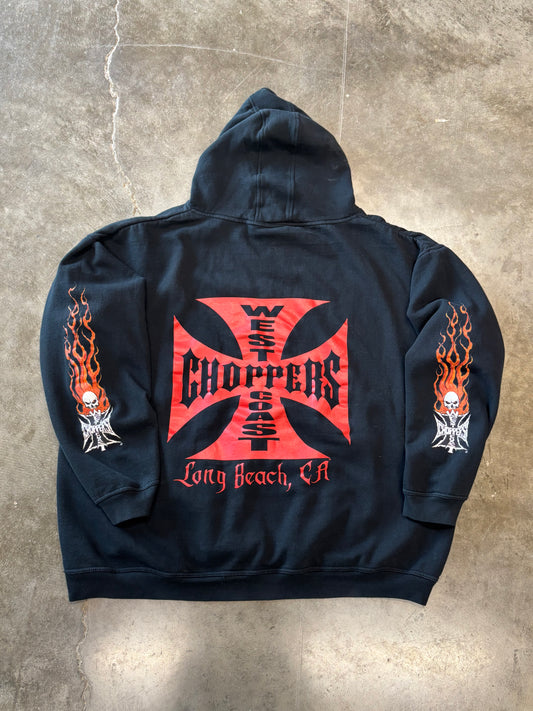 Vintage West Coast choppers CFL hoodie size xxl