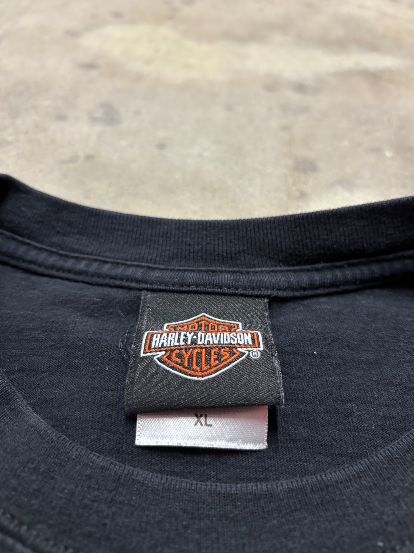 Vintage Harley Davidson steel flame long sleeve shirt size XL