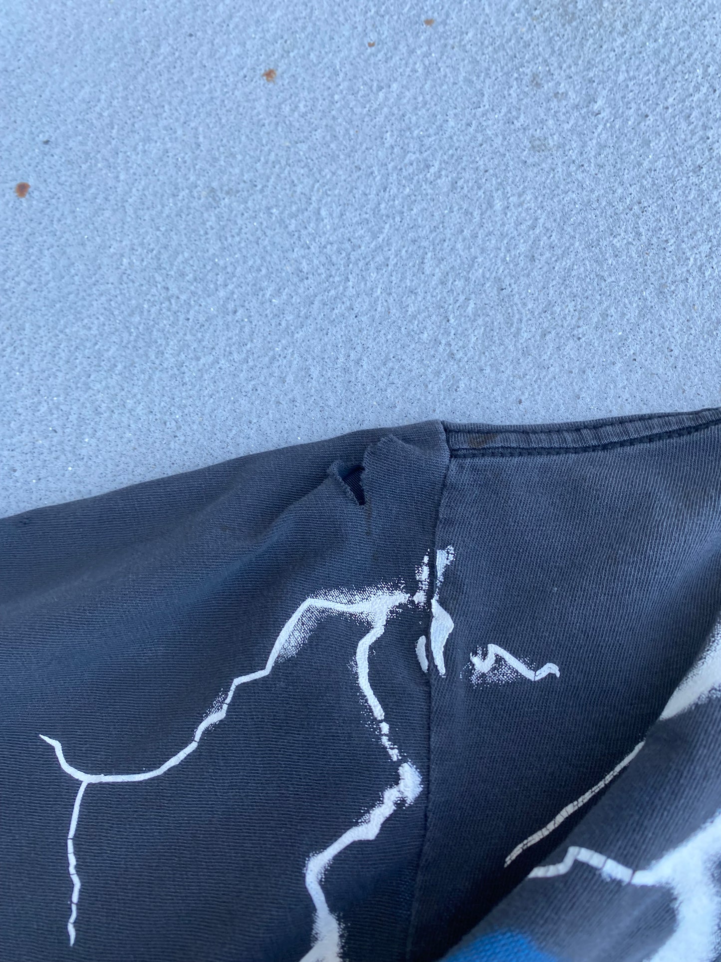 Vintage Super Trashed Harley Lightning Eagle AOP shirt size extra large