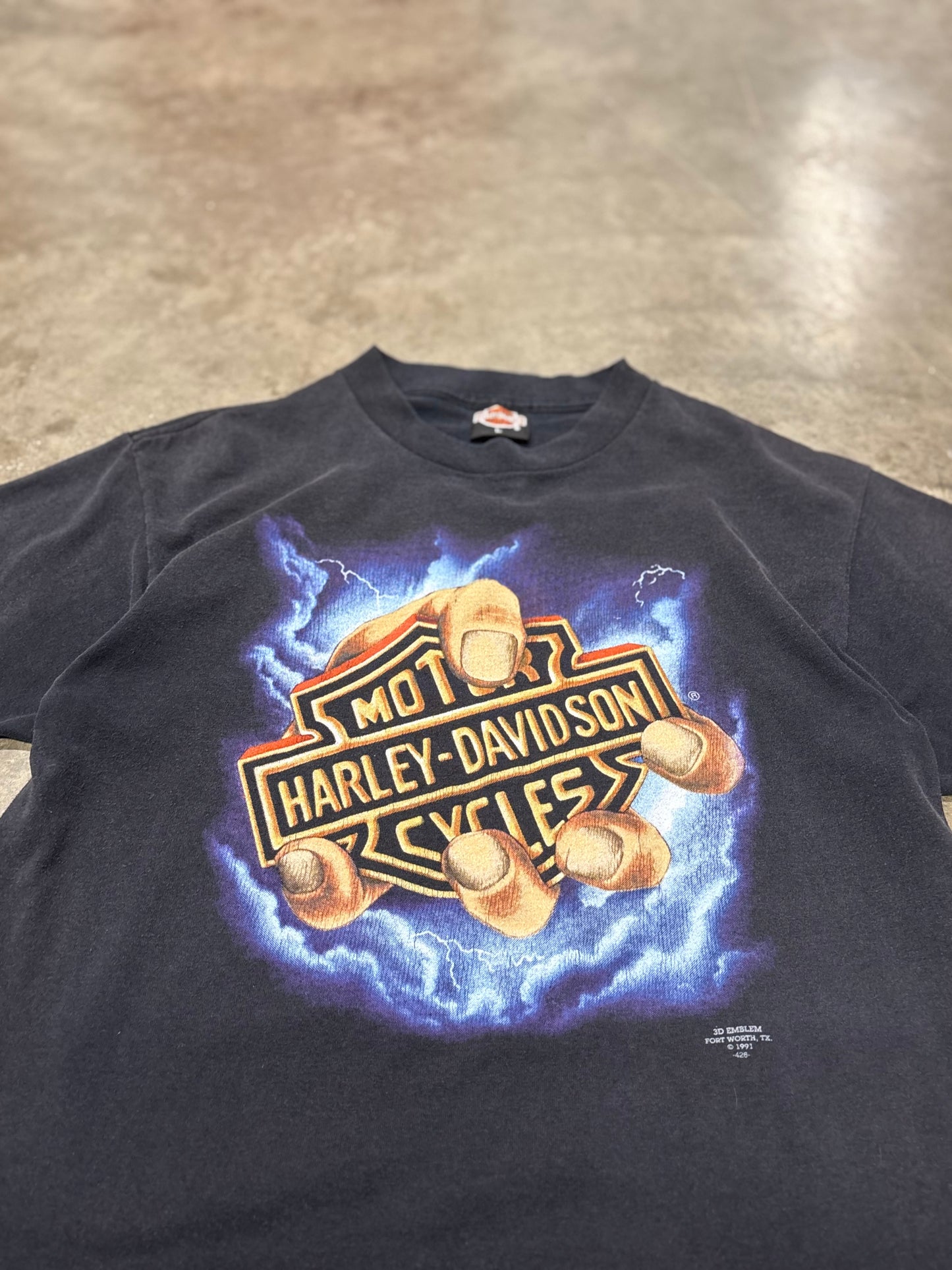 Vintage Harley Davidson Hand of god shirt size large