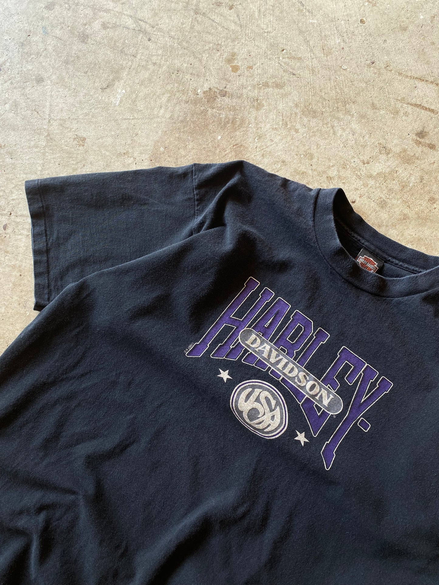 Vintage Harley Davidson Purple Logo shirt size XL