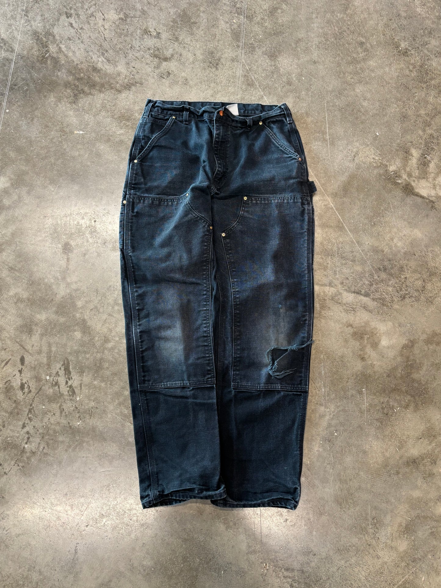 Vintage Black carhartt double knees