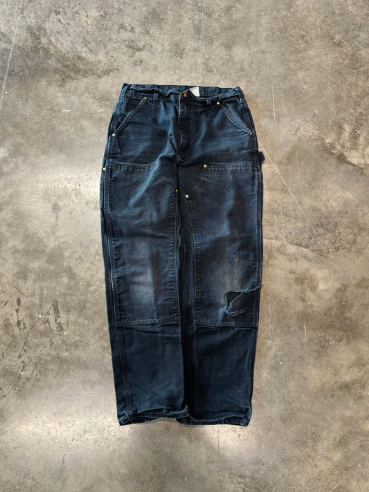 Vintage Black carhartt double knees