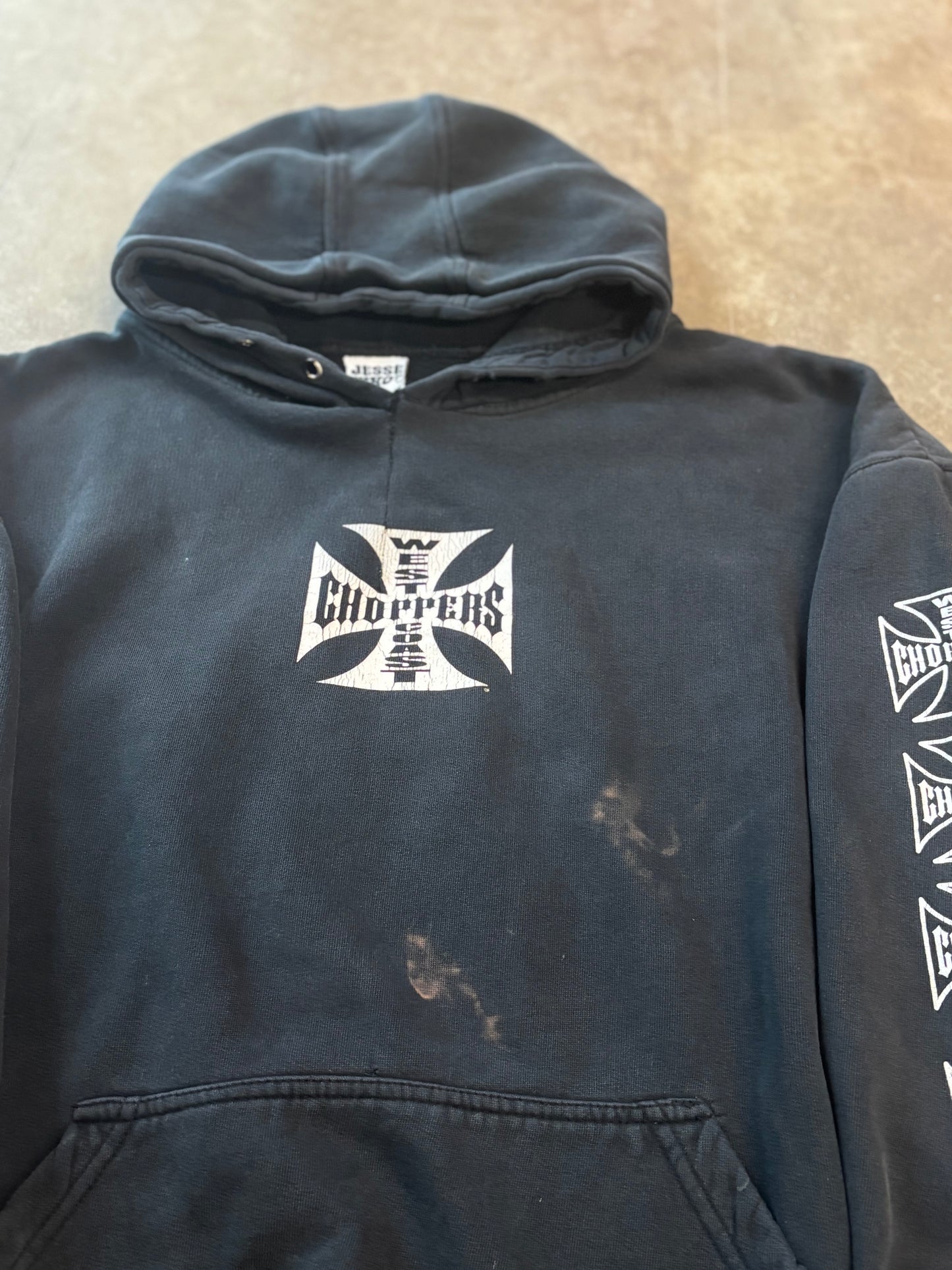 Vintage Thrashed West Coast Choppers Hoodie size large