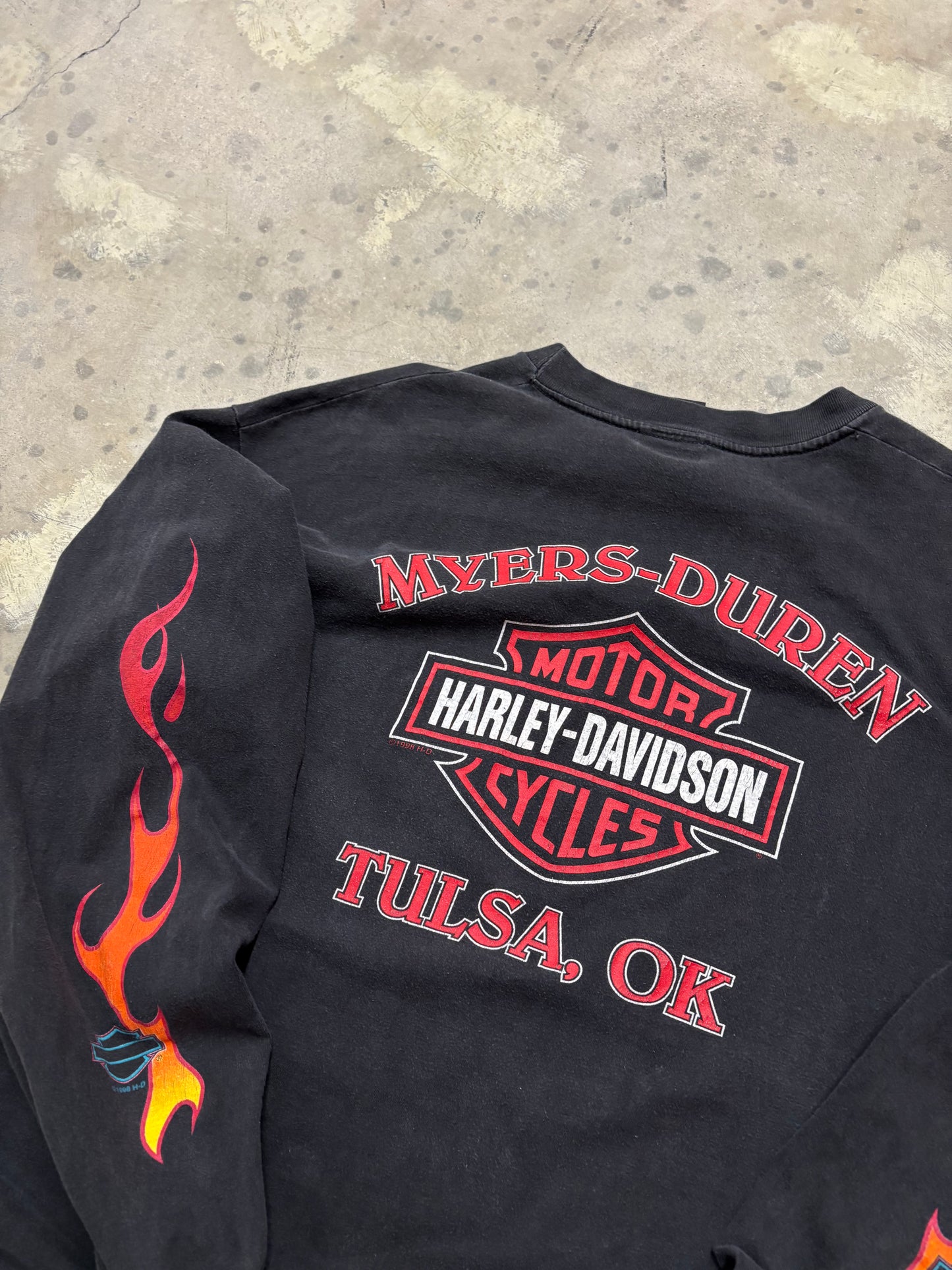 Vintage Harley Davidson big Rey long sleeve size extra large