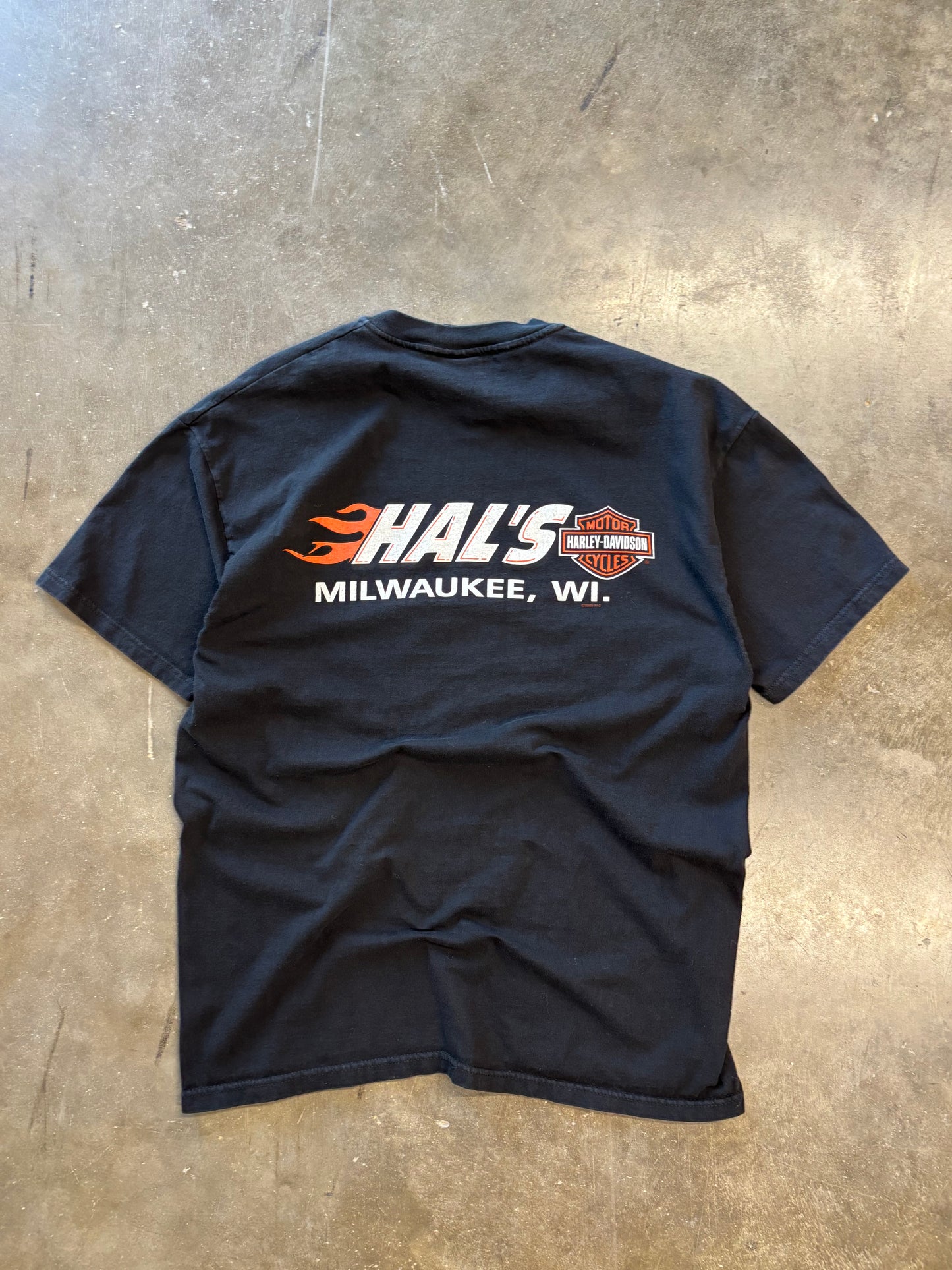 Vintage Harley flaming eagle shirt size large