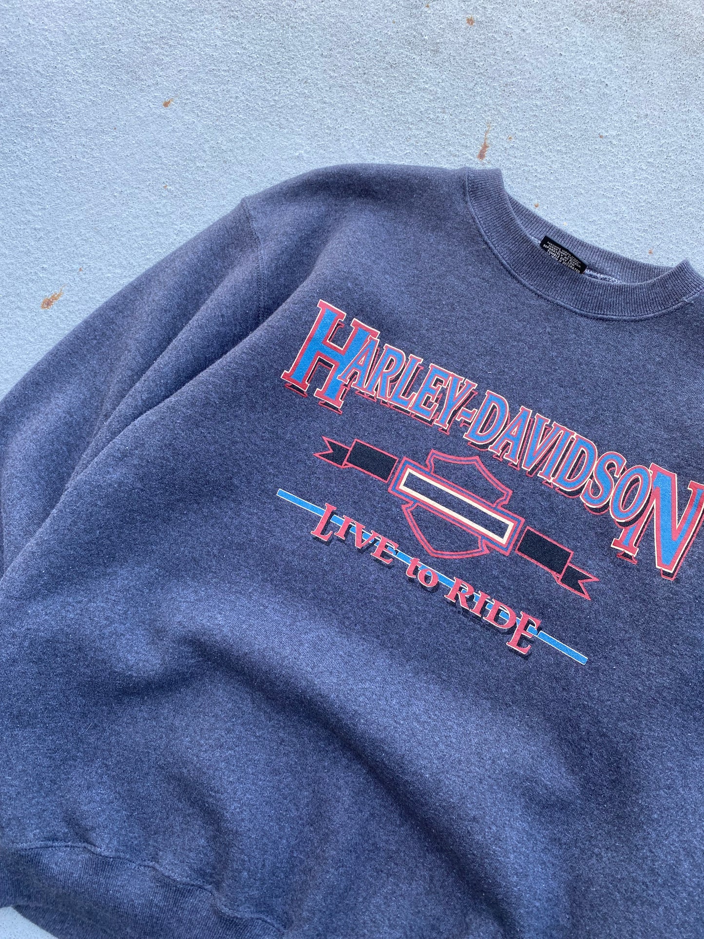 Vintage Harley Davidson Shield logo sweatshirt size large
