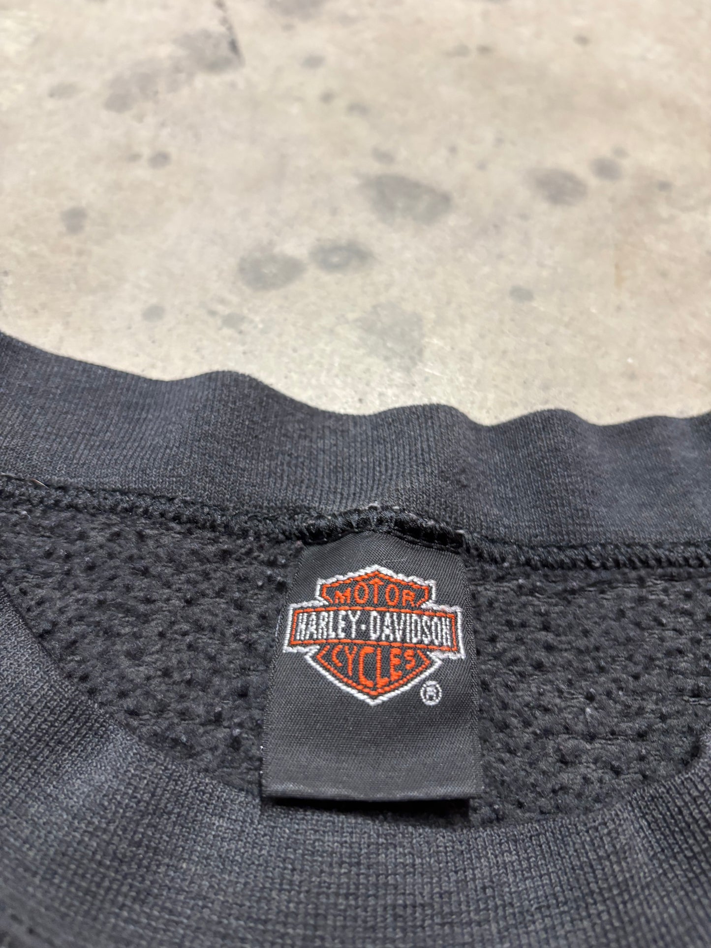 Vintage Harley Davidson blue lightening Crewneck size large