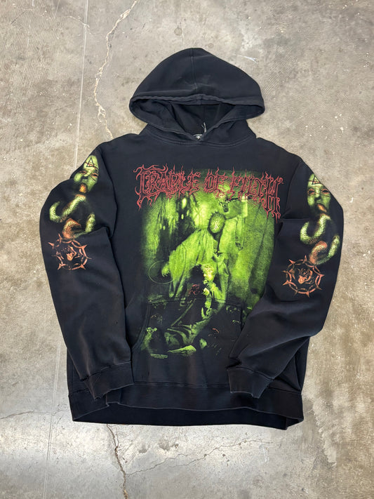 Vintage Cradle of Filth distressed hoodie size large