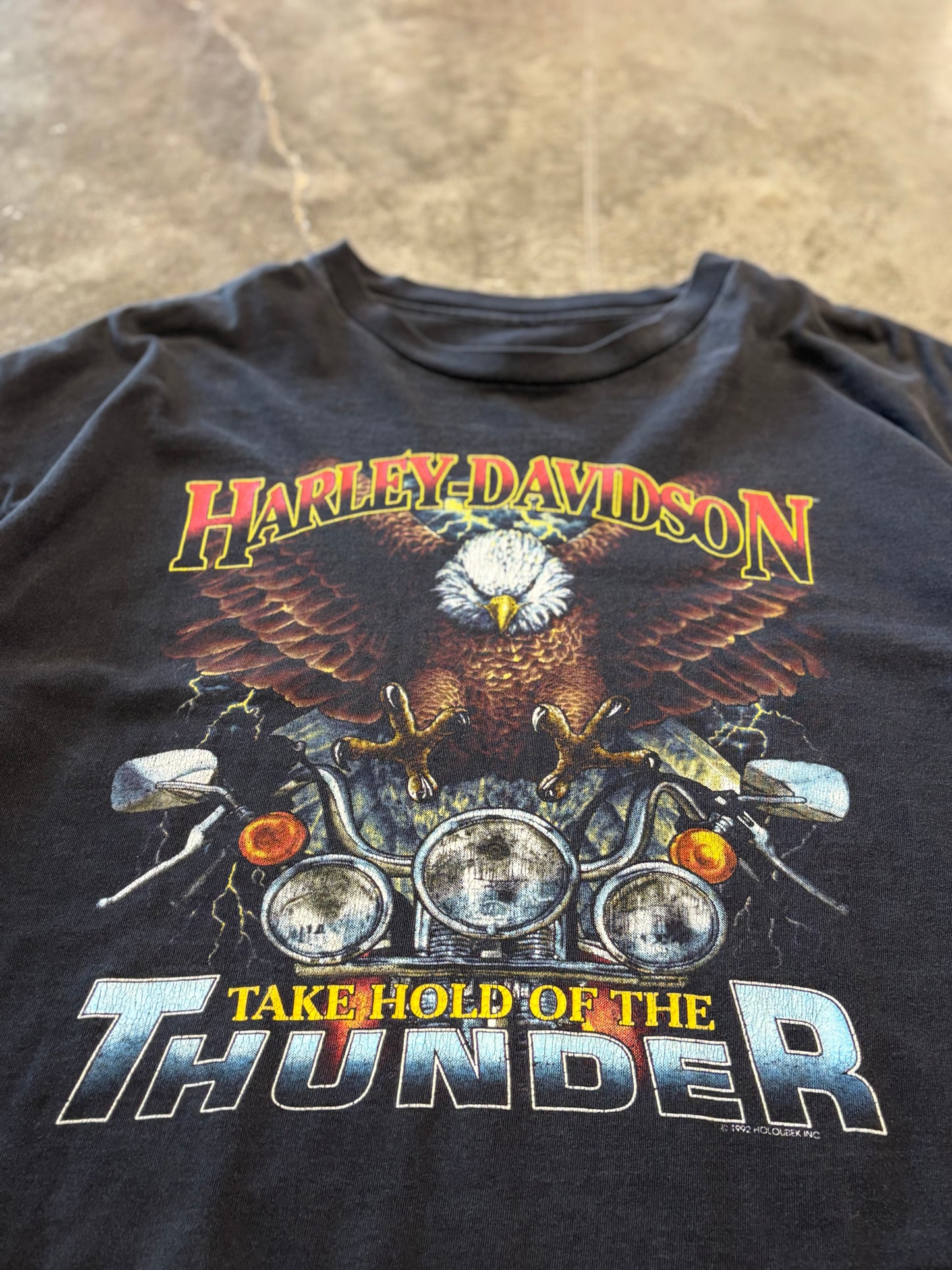 Vintage Harley Davidson Lightning Eagle shirt size xxxl