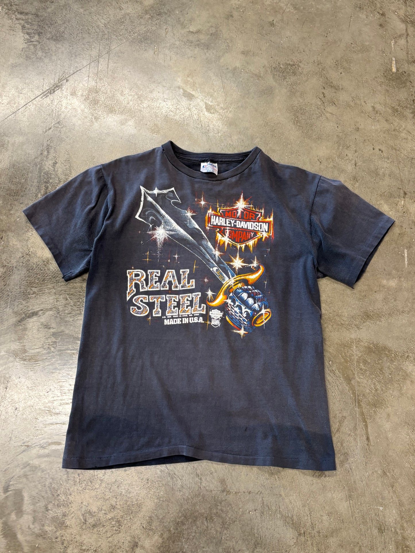 Vintage Harley Davidson Real Steel shirt size medium