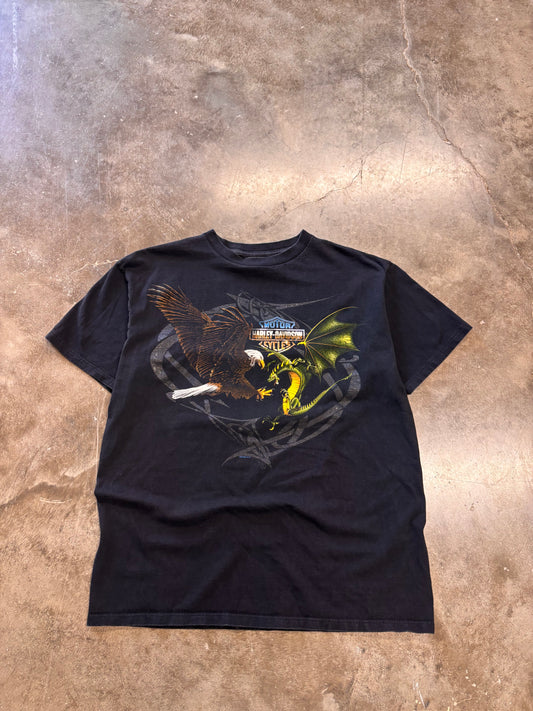 Vintage Harley Davidson Eagle Dragon shirt size xl