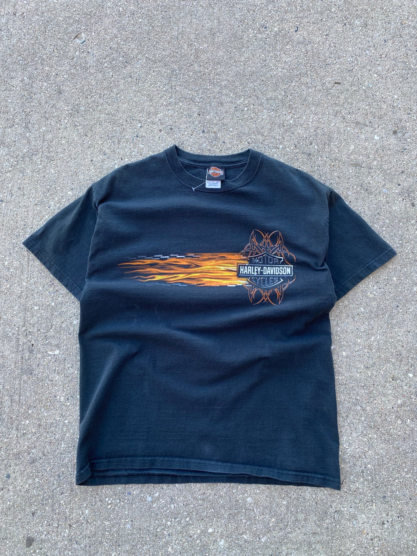 Vintage Harley Davidson Flaming shield shirt size extra large