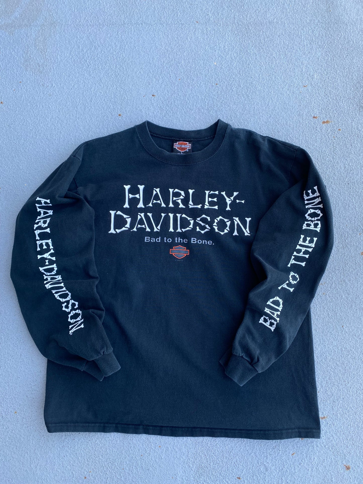 Vintage Harley Davidson Bad to the bone long sleeve size large