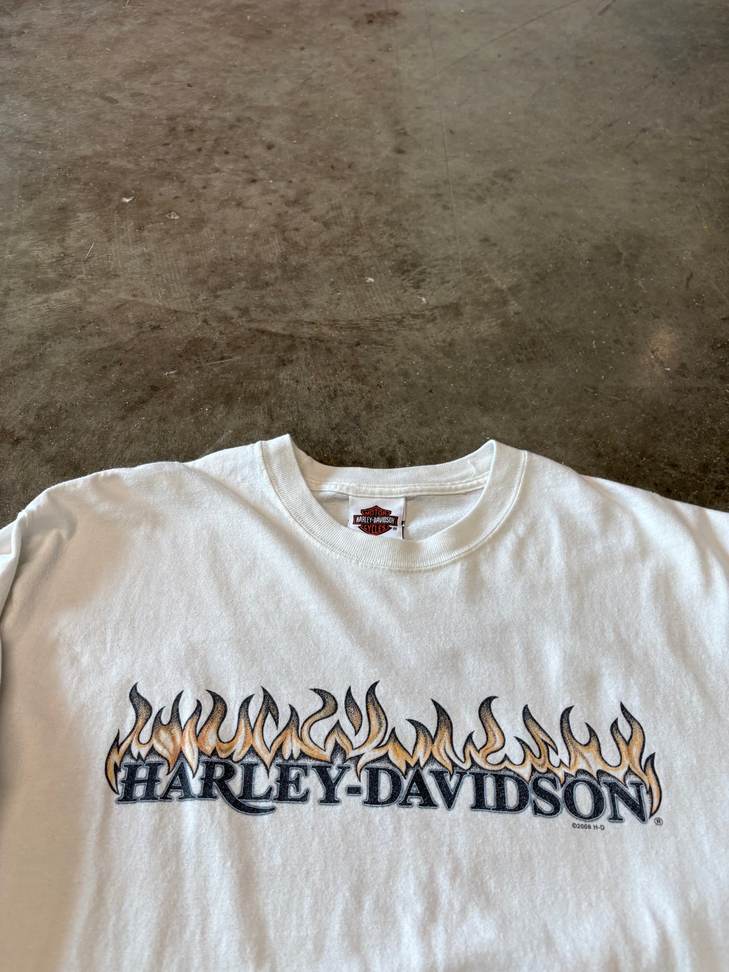Vintage Harley Davidson Flame long sleeve size large