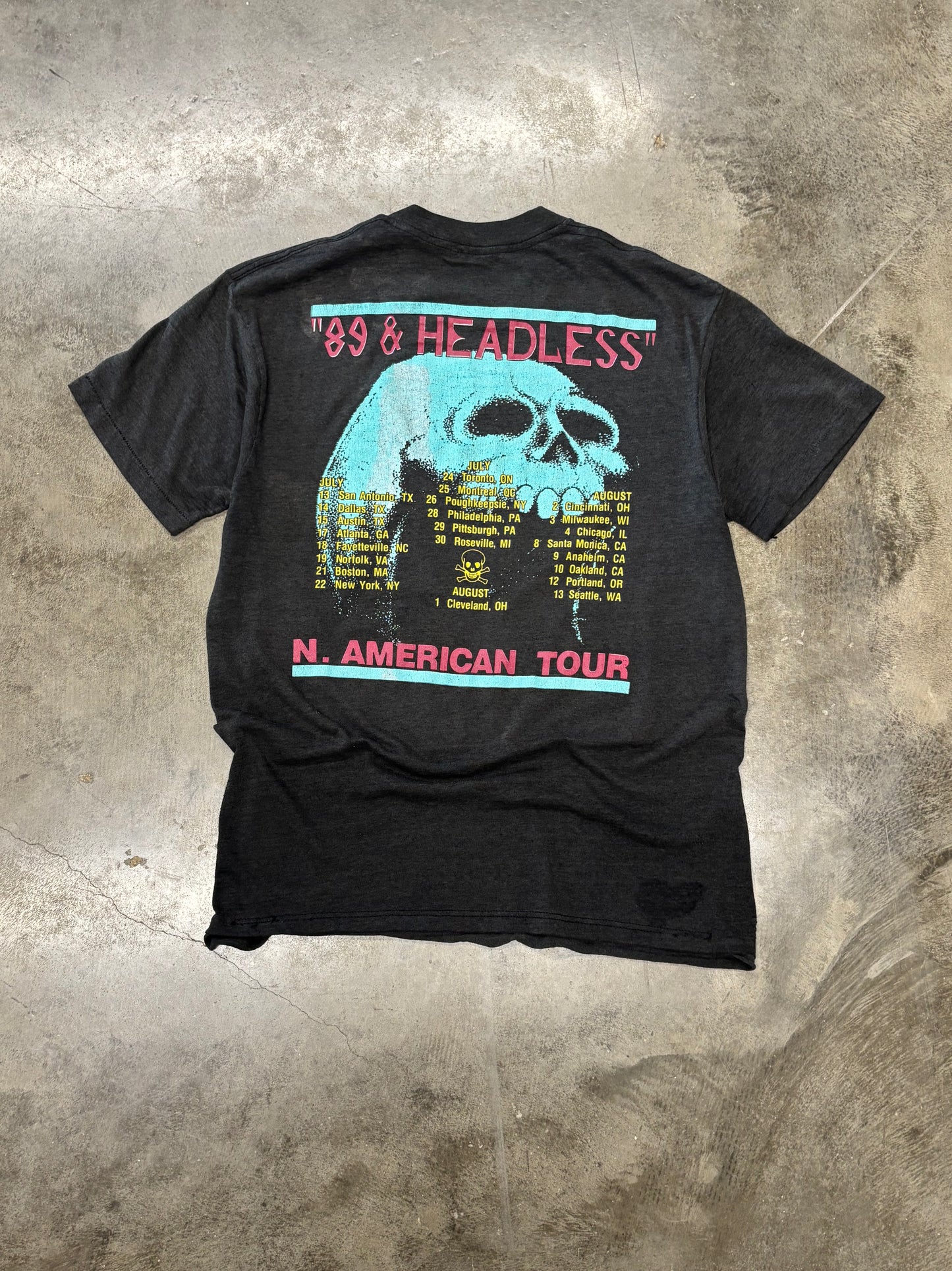 Vintage Wasp band shirt size medium