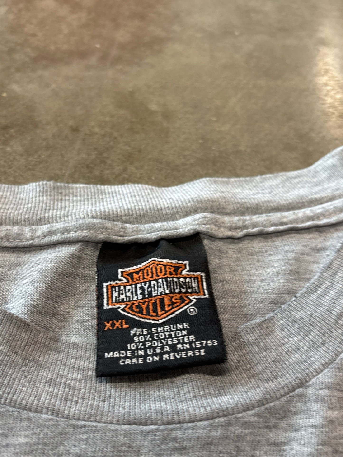 Vintage Harley Davidson Rising blue flame long sleeve size xxl